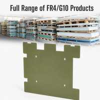 Composant CNC FR4 personnalisé avec trous de fixation, 100 % fibre de verre tissée vierge, certifié ISO, pièce isolante