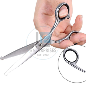 Tijeras de Aseo Profesionales de Acero Inoxidable de Alta Calidad para Mascotas, con Punta Redonda de Seguridad, Tijeras Rectas para Perros y Gatos - Product Image 4