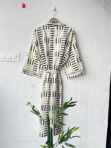 ชุดกิโมโนผ้าฝ้ายสั้นสำหรับผู้หญิง, ชุดลำลองพิมพ์ลายสำหรับเป็นของขวัญที่สมบูรณ์แบบสำหรับเธอในฤดูร้อน - Product Image 4