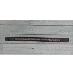Bandeau de tête pour cheval en cuir fait main, droit, gris, rembourré, équipement équestre pour l'équitation, bandeaux de tête de haute qualité prêts à l'exportation - Product Image 6
