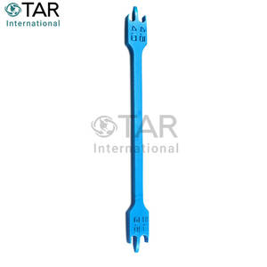 เกจวัดความสูงทำจากสเตนเลสสตีลเคลือบสีฟ้าสำหรับจัดฟันฟันที่มีคุณภาพสูง - Product Image 4