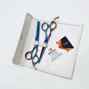 Ciseaux de coupe de cheveux professionnels Ciseaux de beauté en acier durable Salon de coiffure Ciseaux Plasma arc-en-ciel en acier inoxydable - Product Image 2