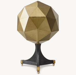 Mini-bar moderne en bois de manguier écologique et durable avec plateau en laiton – Ensemble de bar commercial pour café, salle de sport, restaurant, hôtel - Product Image 1