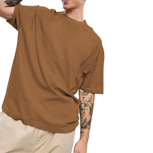 T-shirts surdimensionnés pour hommes, coupe décontractée, 100% coton, écologiques, impression numérique personnalisée, prix bas - Product Image 4