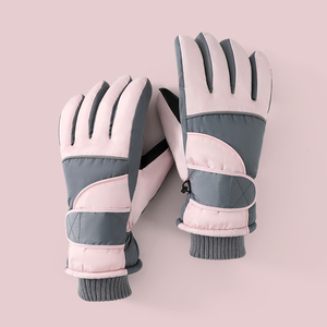 Direct Factory Custom Made Leather Ski Gloves Breathable Sports Winter Gloves <b>Thermal</b> <b>Water</b> Resistant Customizable for - Product Image 6