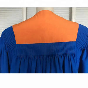 Vente en gros de robe de choeur gospel en or bleu de style populaire église avec étole 2025 Robe brodée de conception de haute qualité sur mesure - Product Image 5