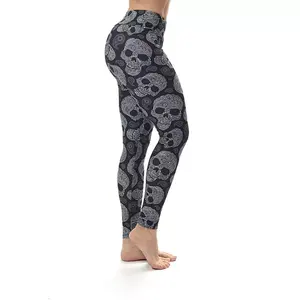 Leggings de yoga modernes à taille élastique pour femmes, pantalon de sport à taille haute, collants de fitness, entraînement, fessier galbé, spandex/nylon - Product Image 4