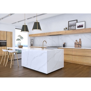 Encimeras de Cuarzo Calacatta para Cocina y Baño, Personalizadas, de Piedra Natural, Prefabricadas y Cortadas para Proyectos Hoteleros - Product Image 1