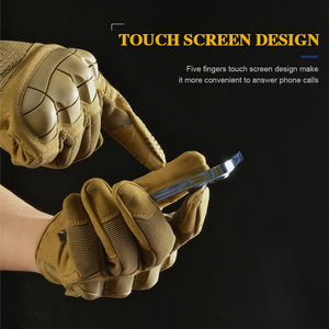 ถุงมือยุทธวิธีสำหรับผู้ใหญ่ถุงมือป้องกันแบบแห้งเร็วและทนทานใช้งานได้กับหน้าจอสัมผัส - Product Image 4