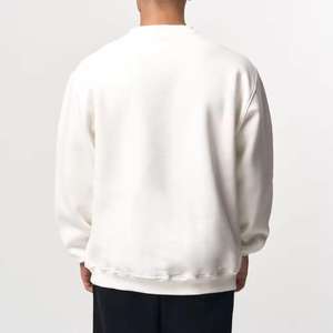 Sudadera con capucha de cuello redondo de gran tamaño en relieve 3D para hombre, sudadera de otoño con patrón de letras bordadas y etiqueta personalizada - Product Image 5