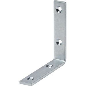 Heavy-Duty Blue Zinc-Plated <b>Steel</b> <b>Angle</b> <b>Bracket</b> 60x20x3mm 4.5mm Hole VORMANN Pack of 10 - Product Image 1