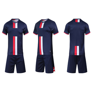 Alta calidad por encargo ropa atlética Odm fútbol Jersey uniforme alta calidad 100% poliéster Francia fútbol Jersey uniforme equipo - Product Image 6