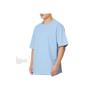 T-shirts décontractés surdimensionnés élégants pour hommes avec logo personnalisé - Vente en gros auprès des fabricants de vêtements du Pakistan - T-shirts courts coupe carrée pour hommes - Product Image 3