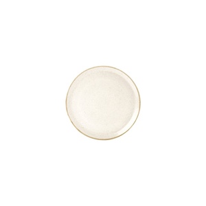 Assiette plate en porcelaine beige minimaliste de 20 cm pour les fêtes - Product Image 3
