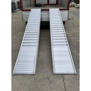2.4m Serrated Aluminum Alloy Flat Plate 3.0 T <b>RAMPS</b> for Truck Loading Cutting Service 1000 Series Coated Surface UK - Product Image 1