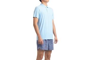 Chemises décontractées d'été pour hommes, 100% coton, tricotées, imprimées, brodées, séchage rapide, respirantes, manches courtes, pour le golf, le football, le tennis - Product Image 6