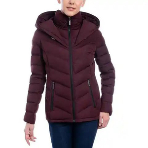High Quality Women's Puffer Jacket Unique Embroidery Letter <b>Waterproof</b> Breathable Nylon Polyester New Arrival Fashion Design - Product Image 6