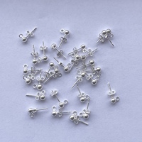 Boucles d'oreilles pendantes en argent sterling 925 plaqué or 18 carats de 4 mm avec perles, fournitures de création de bijoux DIY, sac de création de bijoux