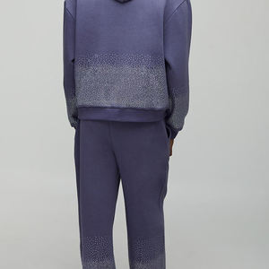 Conjunto Deportivo de Invierno para Hombre, Ligero, de Forro Polar, Transpirable, con Sudadera con Capucha Estampada y Pantalones Jogger, Dos Piezas - Product Image 5