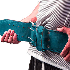 Nuevo diseño Mejor venta Unisex Levantamiento de pesas Cinturones de cuero Venta al por mayor Cinturón de levantamiento de pesas de cuero de vaca - Product Image 3
