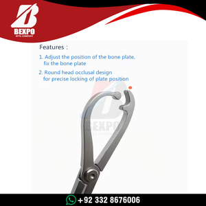 Pinzas Ortopédicas para Sujeción de Huesos, Acero Inoxidable Quirúrgico, 13 cm, Bloqueo Rápido Personalizado, Manual, CE - Product Image 3