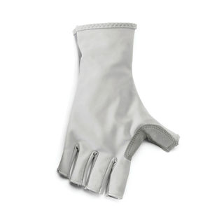 Service OEM, gants de pêche gris sur mesure, imperméables, respirants, séchage rapide, antidérapants, gants de pêche à doigts partiellement recouverts pour l'extérieur - Product Image 3
