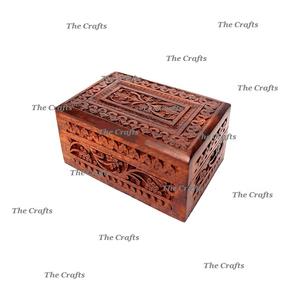 Bulk Wooden Jewelry <b>Box</b> In <b>Brown</b> Color Square Shape Designer Jewelry <b>Box</b> Cosmetic <b>Box</b> At Cheap Prices - Product Image 6