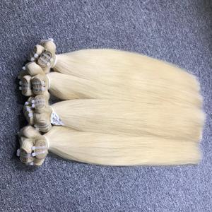 Venta CALIENTE 100% Extensiones de cabello humano Rubio crudo de Vietnam Paquetes rectos de hueso de la mejor calidad Estilo de onda HD Encaje Precio al por mayor - Product Image 3