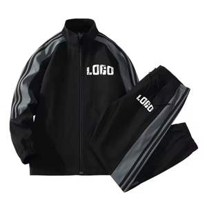 Fabricant en gros de survêtements de course en nylon léger, respirant, coupe-vent, imprimé, à fermeture éclair intégrale, 2 pièces, pour hommes, OEM - Product Image 5