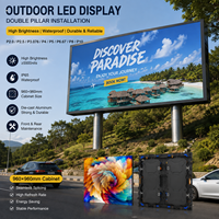 Écran LED fixe d'extérieur TOPvision, étanche IP65, entretien frontal, texte mural pour installation commerciale et agences