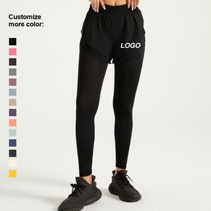 2024 Wholesale Quick-Dry Lightweight Yoga Pants Set Fitness <b>Butt</b> <b>Lifting</b> Yoga <b>Leggings</b> 2-in-1 <b>Leggings</b> - Product Image 2