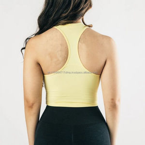 Camisetas sin mangas transpirables deportivas de secado rápido de algodón 100% de punto vintage al por mayor, Top corto para entrenamiento físico y correr - Product Image 6