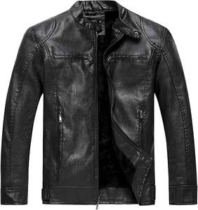 เสื้อแจ็คเก็ตหนังวัวสำหรับผู้ชาย ระบายอากาศได้ดี เป็นมิตรกับสิ่งแวดล้อม แห้งเร็ว อุ่นในฤดูหนาว คอตั้ง ปรับแต่งได้ สวมใส่สบาย คุณภาพสูง ราคาสมเหตุสมผล - Product Image 1