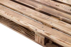 Juego de 4 Paletas de Madera Estilo Shabby Chic, Reemplazo de Mesa Desechable, Acabado Flameado - Product Image 4