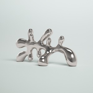 Objet de Table en argent brillant de haute qualité Accent artistique créatif pour étagère de bureau de salon ou espace de bureau - Product Image 6