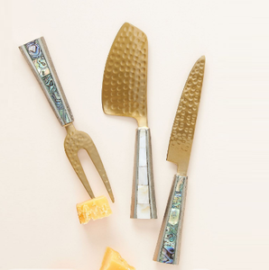 Set of Three <b>Cutter</b> Mini Butter Spreader Forks Stainless Steel Cheese <b>Tools</b> Custom made Handle Cheese Knife Set - Product Image 4