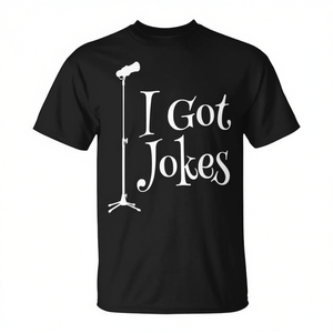 Camiseta de Comedia con Micrófono para Comodínos de Stand-Up e Improvisación - Para Comodínos y el Público - Product Image 2
