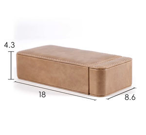 Custom Logo Rectangle PU Leather Protective <b>Watch</b> <b>Cases</b> & Personalized <b>Boxes</b> - Product Image 2