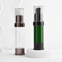 Flacon sans air de 15 ml à vente chaude, flacons sans air remplaçables, pompe à double paroi à rotation