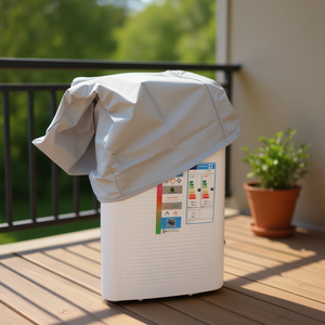 Funda para Aire Acondicionado Portátil LA CAPPOTTINA Pequeña Gris 192018 para Aires Acondicionados Portátiles Rogi - Product Image 3