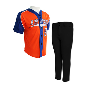 Uniformes de baseball personnalisés Sibrin sublimés, 100% polyester, respirants, antibactériens, séchage rapide, anti-UV, maillots et pantalons, nom et numéro - Product Image 1