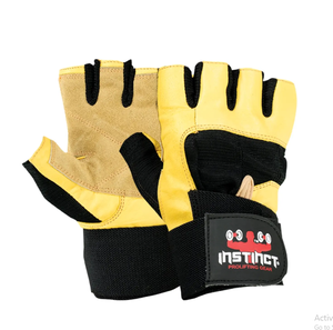 Guantes deportivos de medio Dedo de cuero de alta calidad 2025 para ejercicio físico entrenamiento levantamiento de pesas culturismo entrenamiento de gimnasia - Product Image 1