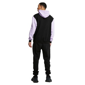 Survêtement de Jogging uni pour hommes, ensemble de 2 pièces, survêtement personnalisé à fermeture éclair - Product Image 5