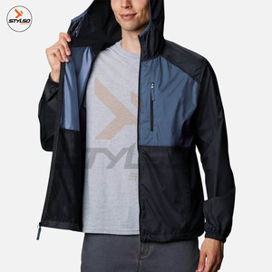 New Custom <b>mens</b> <b>Pullover</b> Half Zipper outdoor waterproof windbreaker <b>jacket</b> sport <b>jacket</b> with hoodie - Product Image 5