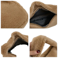 Sac fourre-tout en peluche tendance et abordable en gros, sac de voyage portable réutilisable