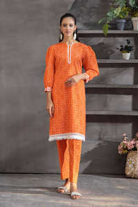 Vestido de lana/Khaddar de talla grande para mujer, nueva moda, gran oferta, decoración de encaje de Color sólido, logotipo OEM personalizado, espalda teñida lisa - Product Image 5