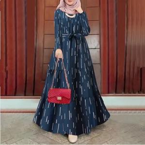 Thobe / Thawb recién llegados bata impresa Abaya Color sólido Dubai Abayas fabrica diseños de moda 2024 para mujeres - Product Image 5