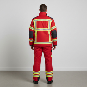 ชุดคลุมทำงานผ้าโพลีเอสเตอร์แบบมีไฟ LED 2 สี ป้องกันน้ำ ความปลอดภัยสูง มองเห็นได้ชัดเจน ตามมาตรฐาน ANSI Class 2 สำหรับผู้ชาย ผลิตตามแบบ OEM ปี 2025 - Product Image 2