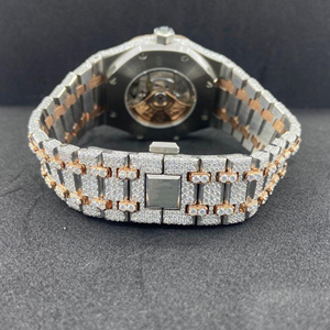 Nuevo producto Reloj de diamantes de alta calidad a precio de fábrica DEF Moissanite Diamond Iced Out Watch - Product Image 3