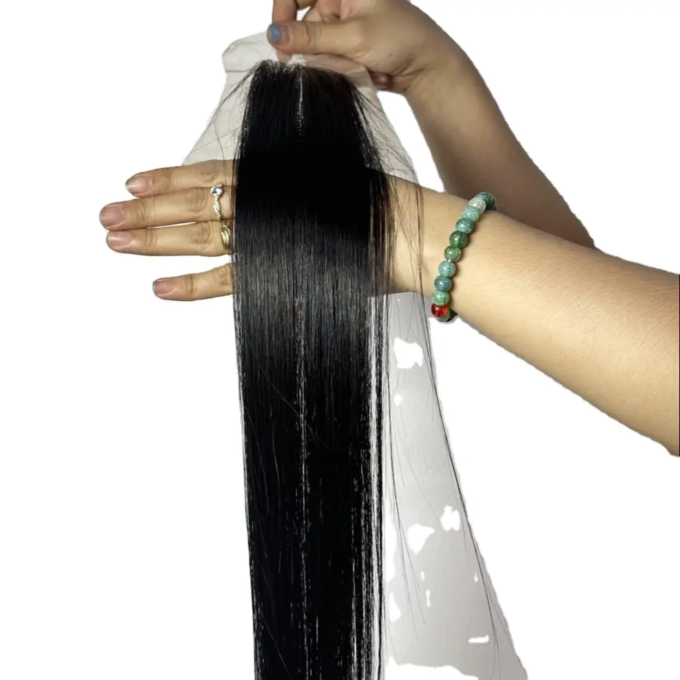 No1 Vietnam Human Hair Extension HD Lace Closure Hair Vietnam Black Color Raw Hair With Best Wholesale Price vendor VNHAIR